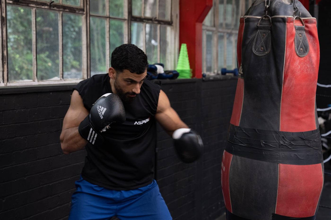 Heavy bag work